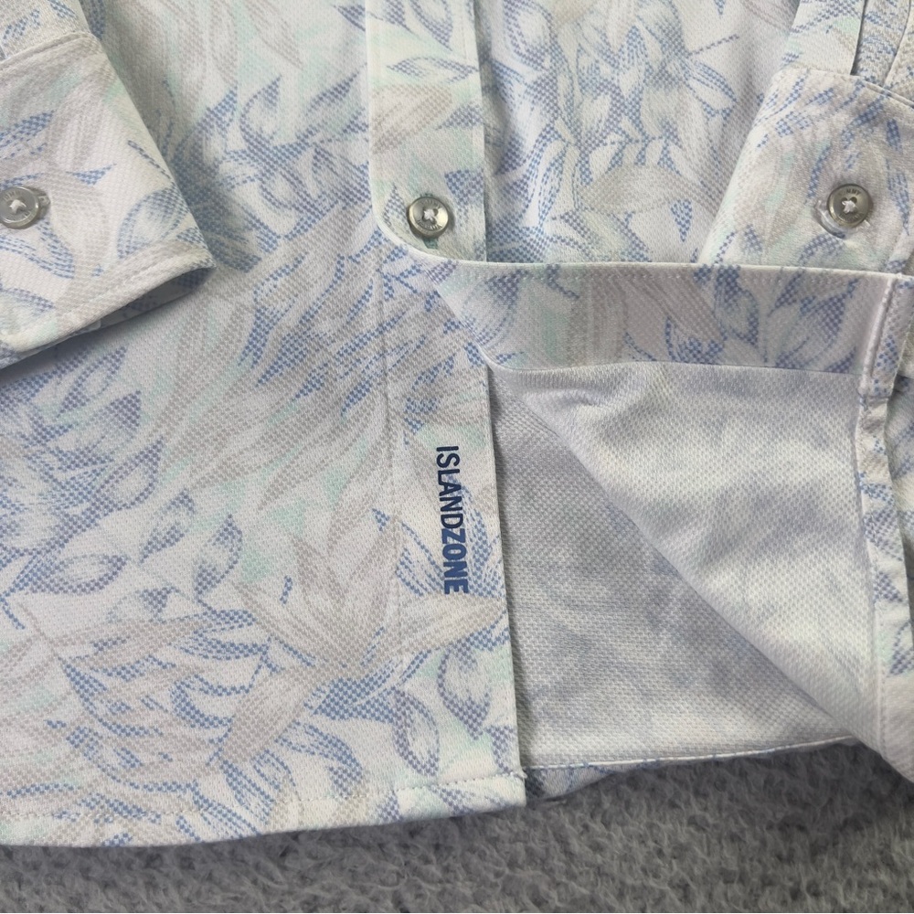Tommy Bahama The San Lucio Stretch Shirt Mens XXL White Floral Button IslandZone - Picture 8 of 11